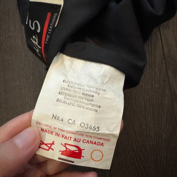 vintage black leather skirt size small / medium - a line / midi - Picture 10 of 10